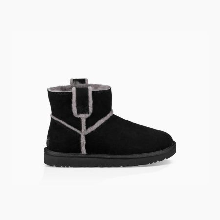 UGG Classic Mini Spill Seam - Boots Dame - Svart (NO-X609)